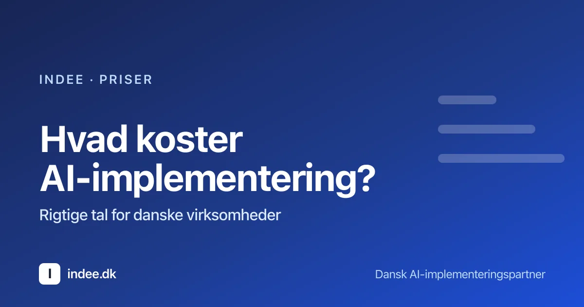 Hvad koster AI-implementering? Priser og prisspænd