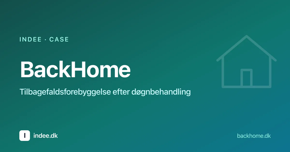 BackHome: digital tilbagefaldsforebyggelse efter døgnbehandling